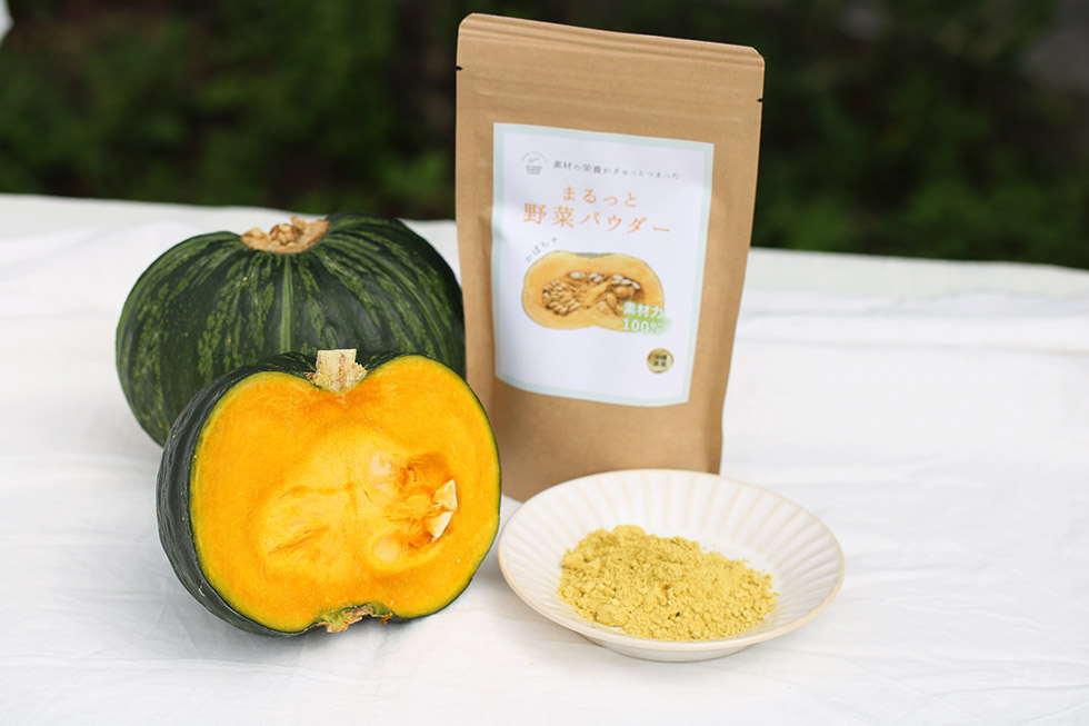 かぼちゃパウダー 沖縄県産野菜100 無添加粉末 パンやクッキーの色付けにも オキナワパウダーフーズ オンラインショップ